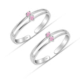 Blush Bloom 925 Silver Toe Ring
