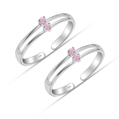 Blush Bloom 925 Silver Toe Ring