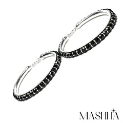 Mashha 925 Silver Classic Black Baby Kada