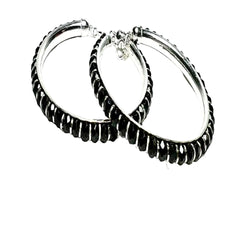Mashha 925 Silver Classic Black Baby Kada