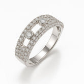 Dual Stone Dancing Ring