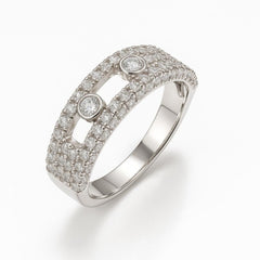 Dual Stone Dancing Ring