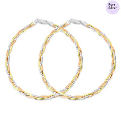 Mashha 925 Silver Trinity Twist Anklet