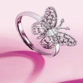 Mashha 925 silver Sparkwing Adjustable Ring