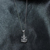 Lord Ganesha 925 Silver Pendant with Chain