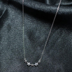 Silver Starlight Curve Pendant