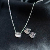 Mashha 925 Silver Rhodium Plated Amara Glow Set Mashha