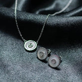 Mashha 925 Silver Rhodium Plated Luna Bloom Set Mashha