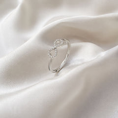 Mashha 925 Silver Infinity Ring (Adjustable) Mashha