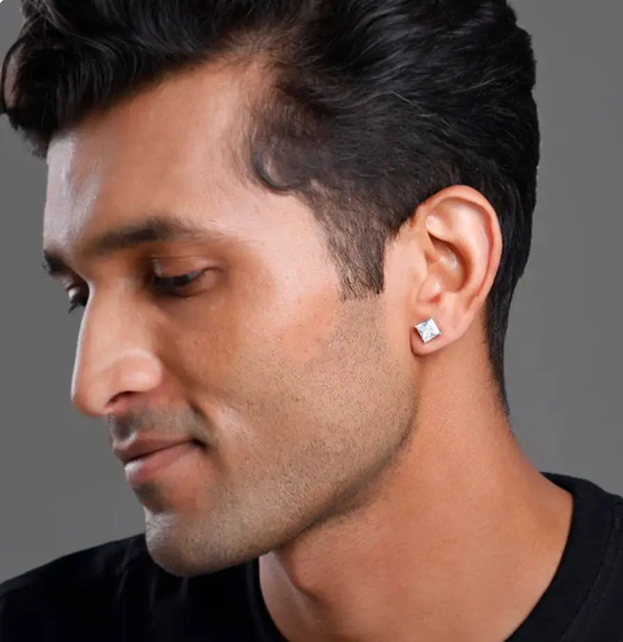 Mashha Classic Solitaire Men’s Stud Large Mashha