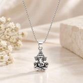 Lord Ganesha 925 Silver Pendant with Chain Mashha