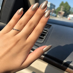 Mashha 925 Silver Wave Band Ring