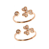 Mashha 925 Silver Bloom Charm Toe Ring