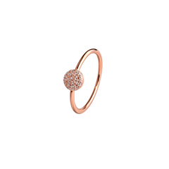 Mashha 925 Silver Celestia Orb Ring (Rose Gold)