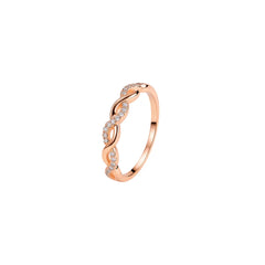 Mashha 925 silver Twisted Glow Eternity Ring Mashha