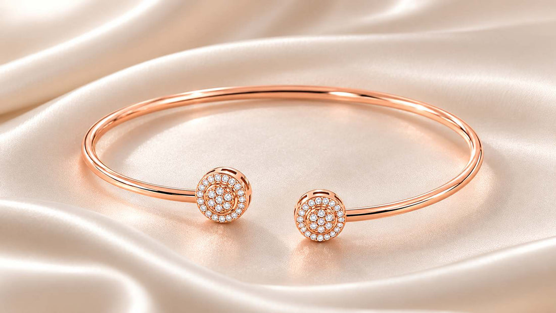 18 kt gold plated openable kada