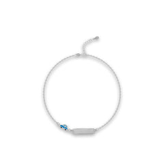 Zoom Joy 925 Silver Baby Car Bracelet – Custom Date or Name Engraved