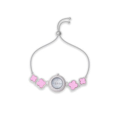 Crystal Bloom Timepiece Bracelet Watch