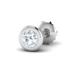 Silver Men’s Bezel Stud