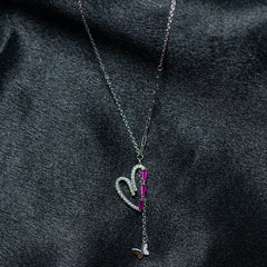 Amora Heart Butterfly Necklace