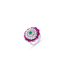 Regal Blossom Cocktail Ring