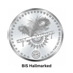 Mashha 10g 999 Fine Silver Coin – Radha Krishna Divine Love Edition Mashha