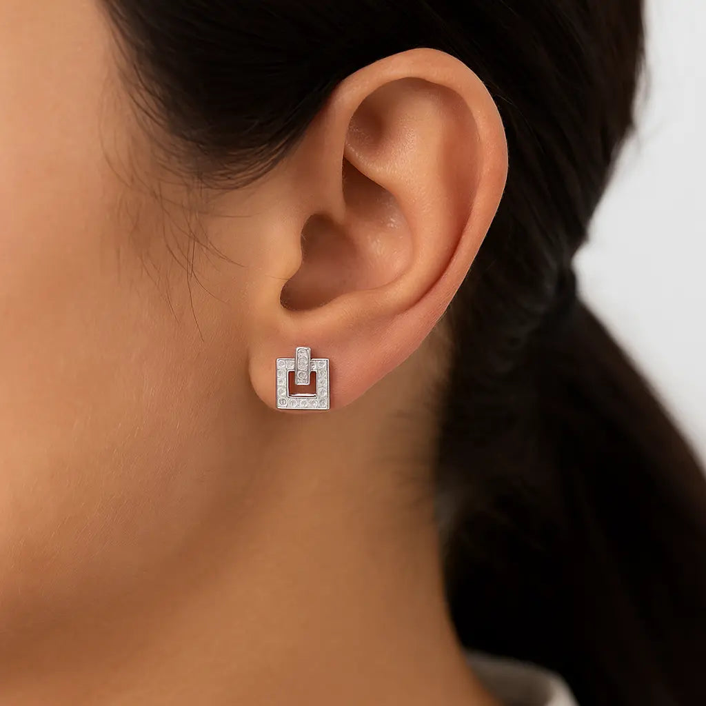 Mashha 925 Silver Bebo Mai Bebo Earrings Mashha