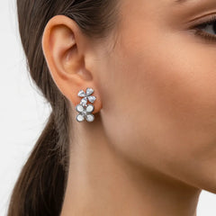 Mashha 925 Silver Bloomlight Duo Studs Mashha
