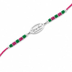 Mashha 925 Silver Bro Heart Silver Rakhi Mashha