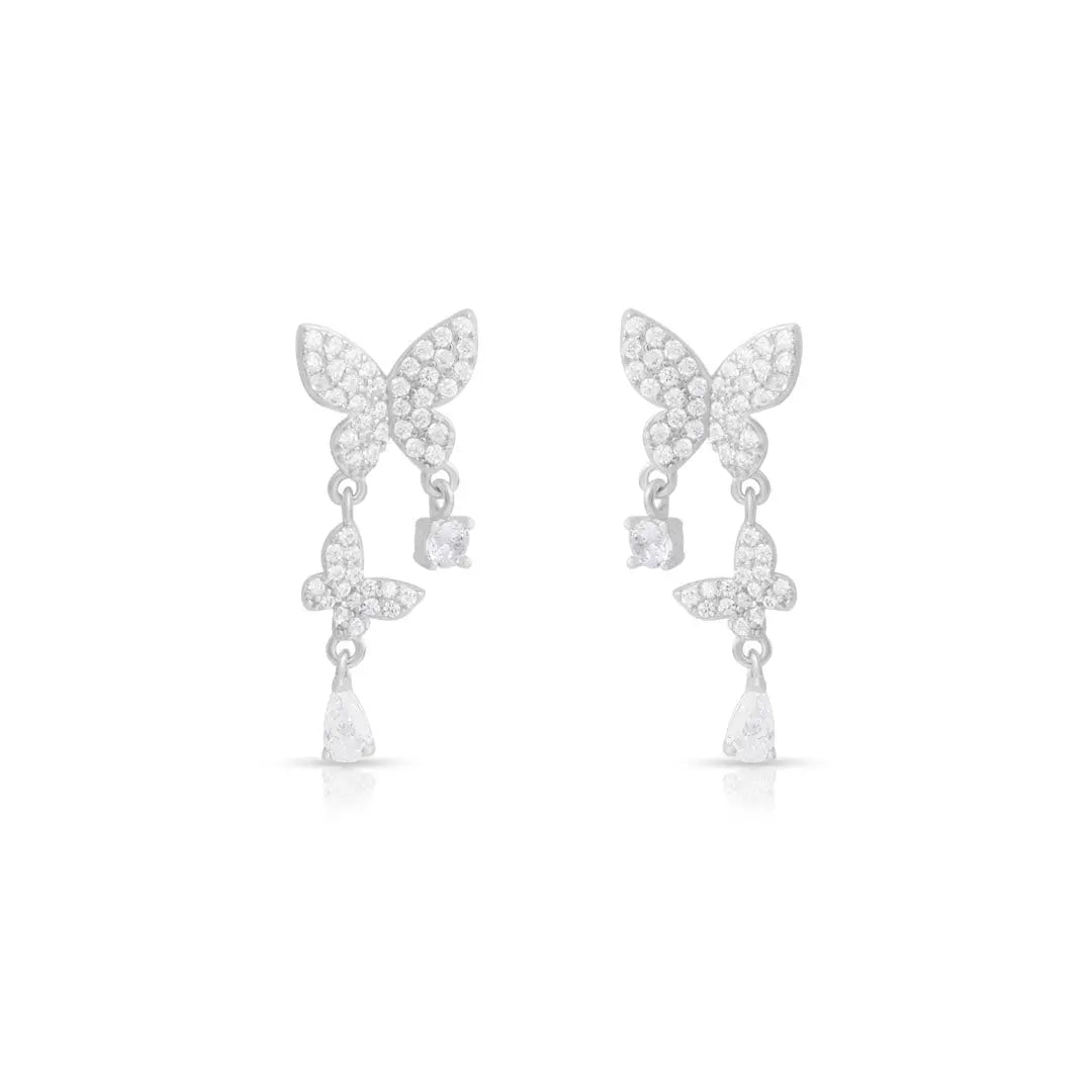 Mashha 925 Silver Butterfly Delicacy Earrings Mashha