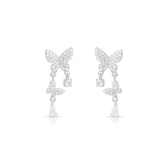 Mashha 925 Silver Butterfly Delicacy Earrings Mashha
