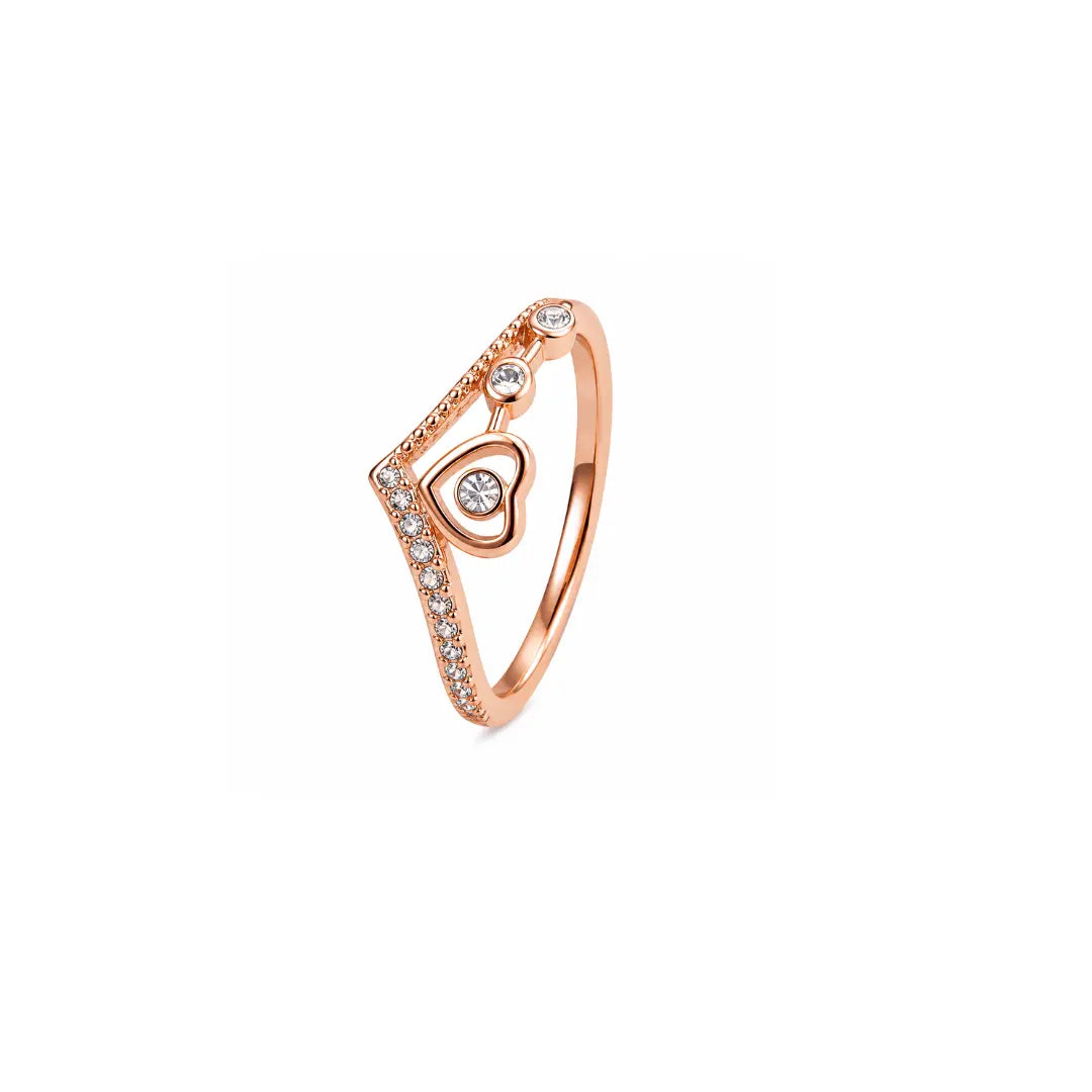 Mashha 925 Silver Celeste Heartline Ring Mashha