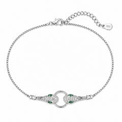 Mashha 925 Silver Panna Pop Anklet