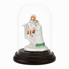 Radha Krishna Pure Silver Idol