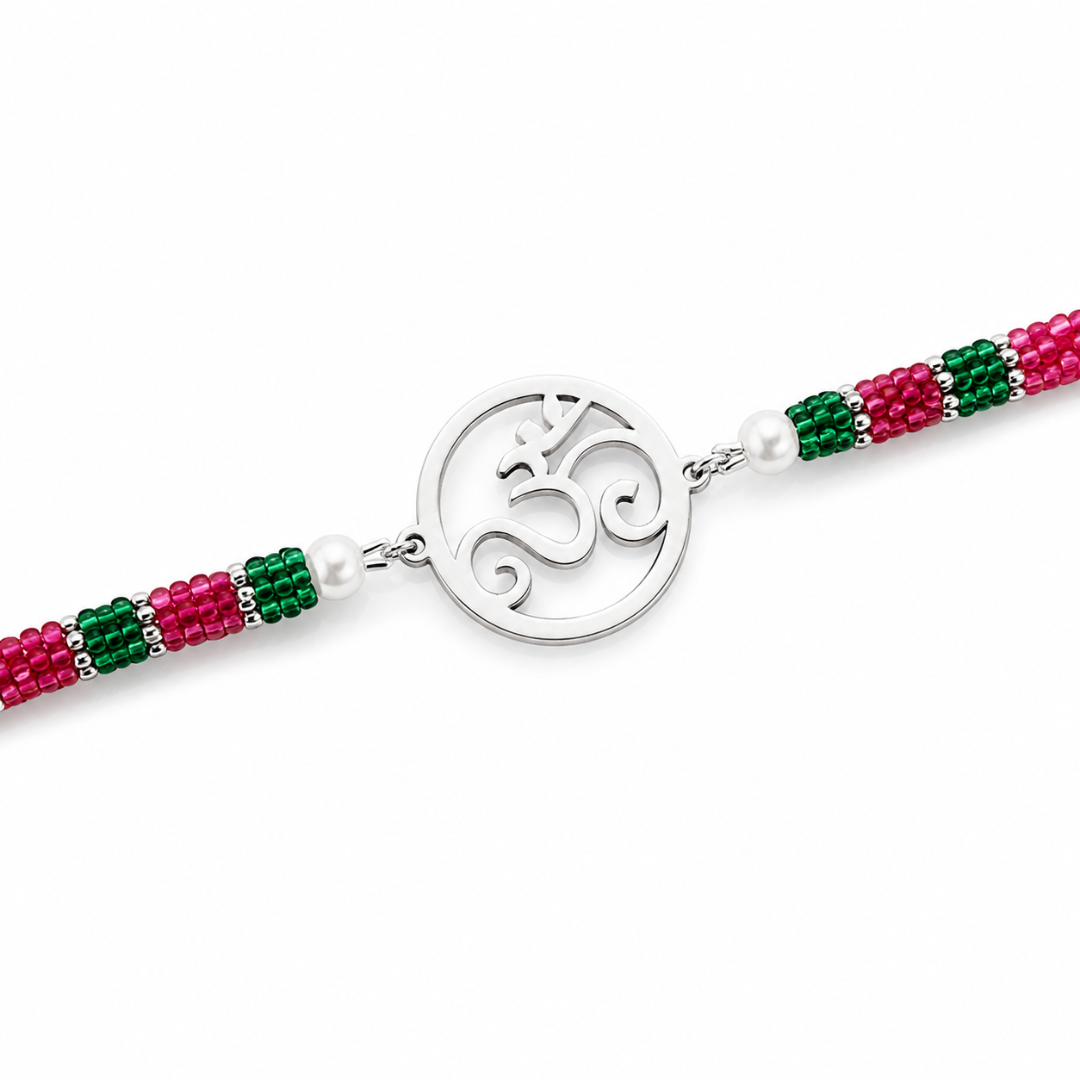 Mashha 925 Silver Om Bandhan Rakhi Mashha