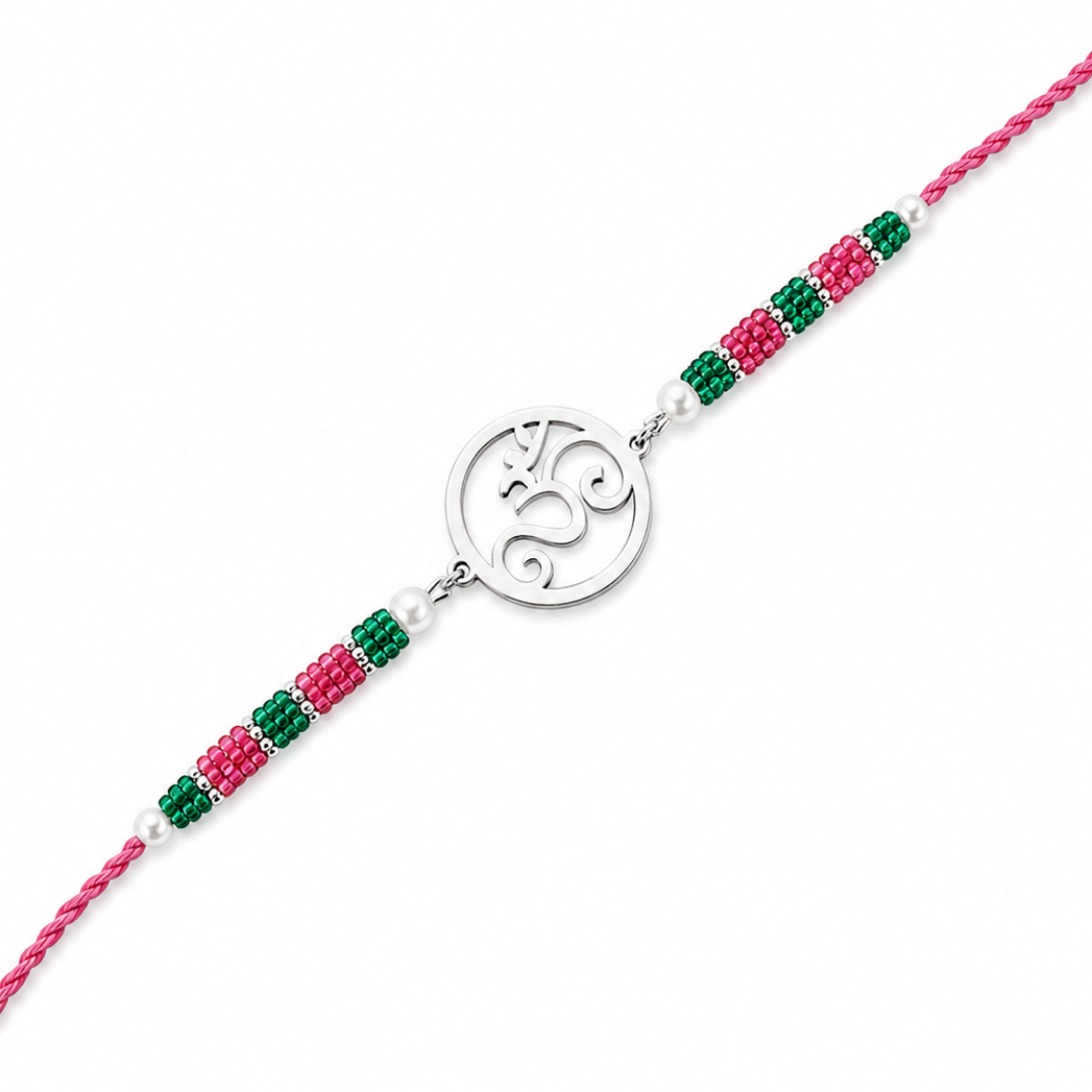 Mashha 925 Silver Om Bandhan Rakhi Mashha