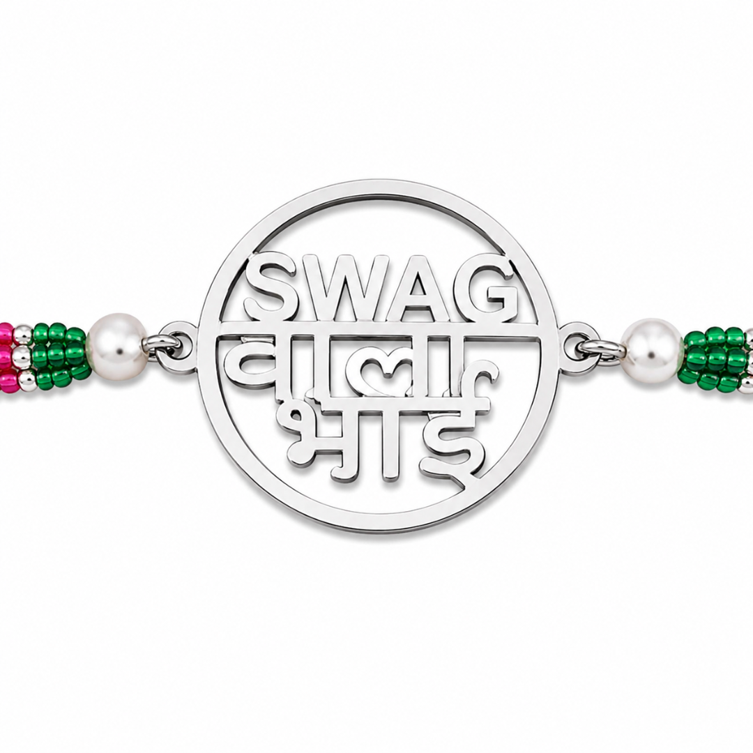 Mashha 925 silver Swag Wala Bhai Silver Rakhi Mashha