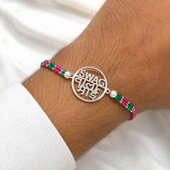 Mashha 925 silver Swag Wala Bhai Silver Rakhi Mashha