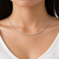 Mashha 925 silver rhodium plated Legacy Chain for men & women Mashha