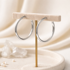 Mashha 925 Classic Silver Hoops
