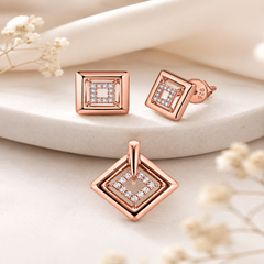 Mashha 925 Sterling Silver Elara Diamond Frame Set