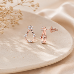 Mashha 925 Sterling Silver Rosé Teardrop Elegance Set