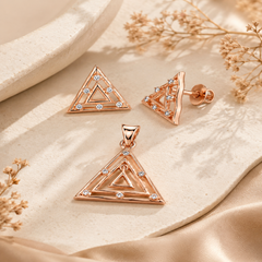 Mashha 925 Sterling Silver Astra Prism Set