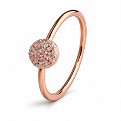 Mashha 925 Silver Celestia Orb Ring (Rose Gold)