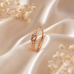 Mashha 925 silver Infinity Glow Ring (Rose Gold)