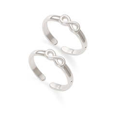 Mashha 925 Silver Infinity Toe Rings