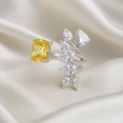 Mashha 925 Silver Marigold Muse Ring