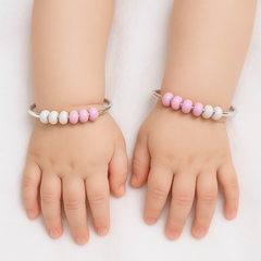 Mashha 925 Silver Pink Whisper Baby Bangles