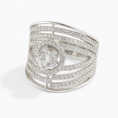 Mashha 925  Silver Celestia Radiance Ring
