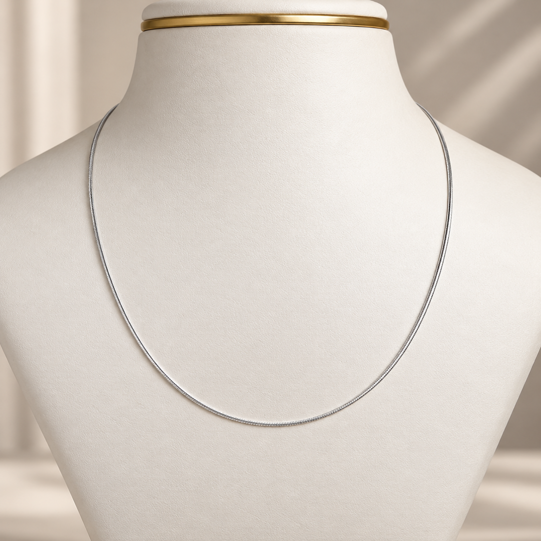 Mashha 925 Silver Rhodium Plated Milano Chain Mashha